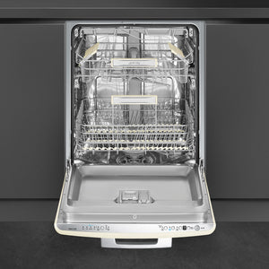 Smeg - 24"Cream Retro Dishwasher - STU2FABCR2