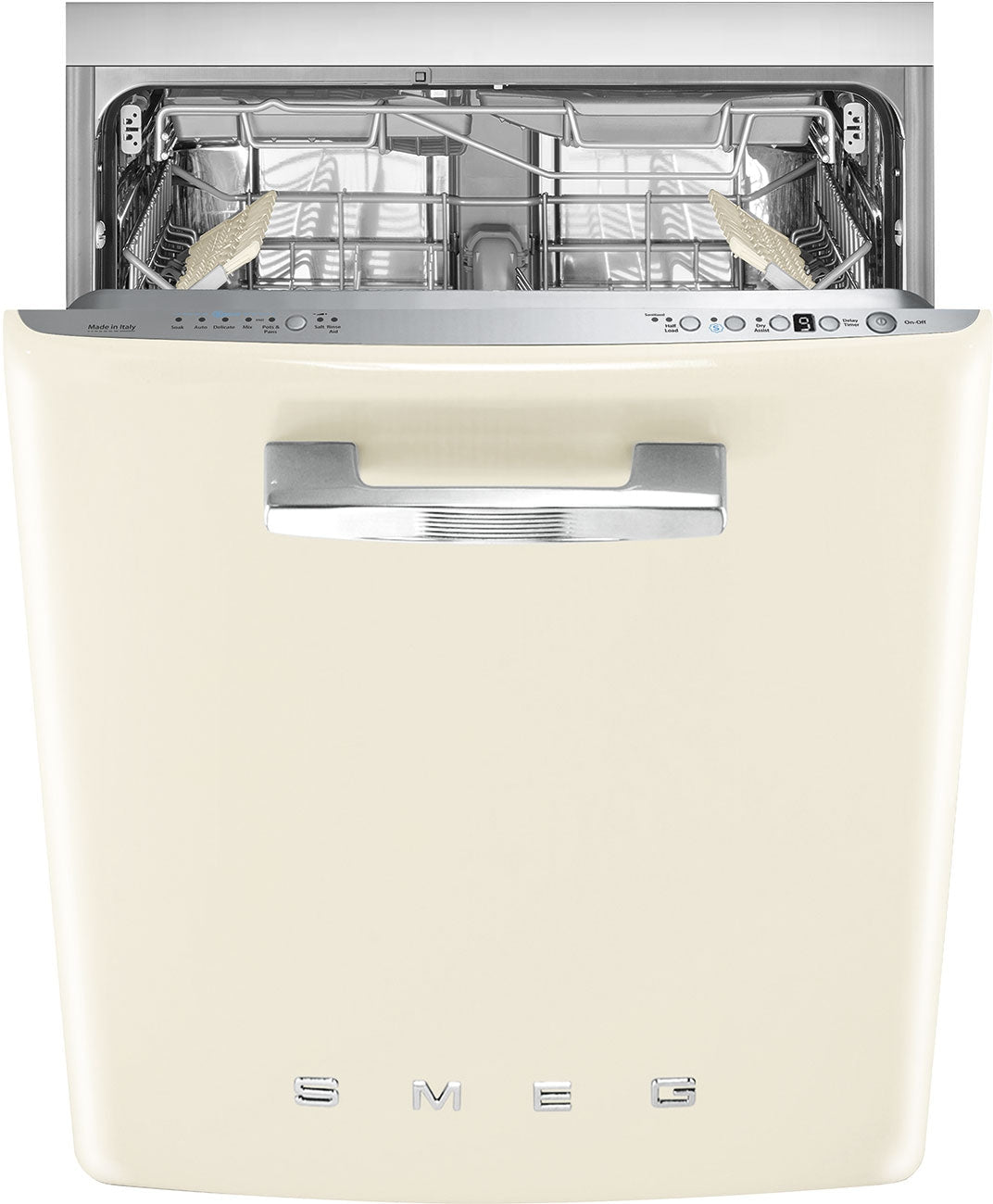 Smeg - 24"Cream Retro Dishwasher - STU2FABCR2