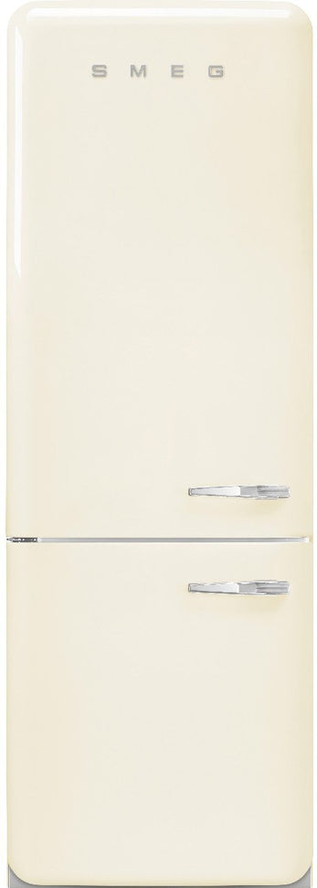 Smeg - 27" 50's Retro Style Bottom Mount Freezer Left Hinge Cream - FAB38ULCR (Special Order Item)