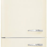 Smeg - 27" 50's Retro Style Bottom Mount Freezer Left Hinge Cream - FAB38ULCR (Special Order Item)