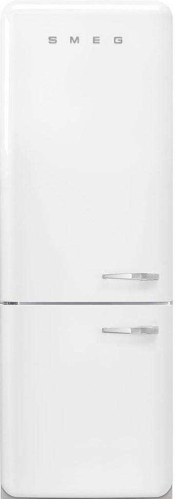 Smeg - 27" 50's Retro Style Bottom Mount Freezer Left Hinge White - FAB38ULWH (Special Order Item)