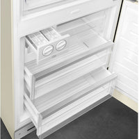 Smeg - 27" 50's Retro Style Bottom Mount Freezer Right Hinge Cream - FAB38URCR (Special Order Item)