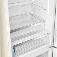 Smeg - 27" 50's Retro Style Bottom Mount Freezer Right Hinge Cream - FAB38URCR (Special Order Item)