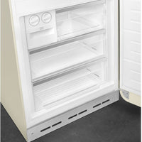 Smeg - 27" 50's Retro Style Bottom Mount Freezer Right Hinge Cream - FAB38URCR (Special Order Item)