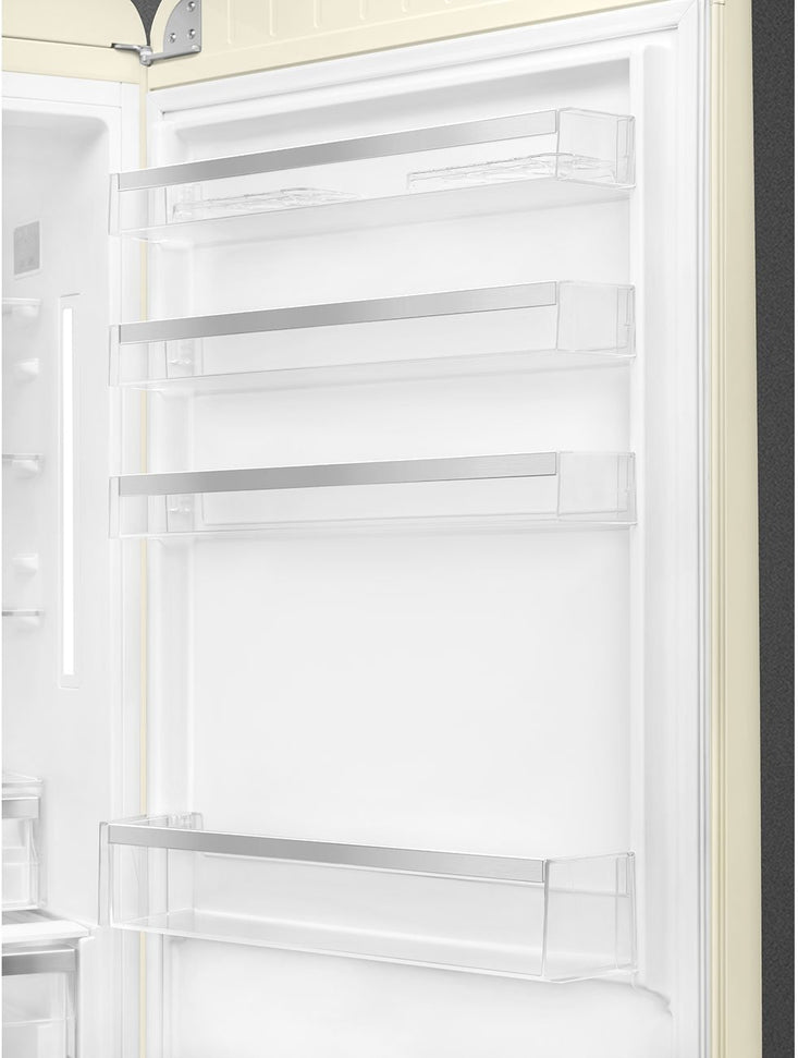 Smeg - 27" 50's Retro Style Bottom Mount Freezer Right Hinge Cream - FAB38URCR (Special Order Item)