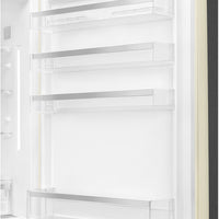 Smeg - 27" 50's Retro Style Bottom Mount Freezer Right Hinge Cream - FAB38URCR (Special Order Item)