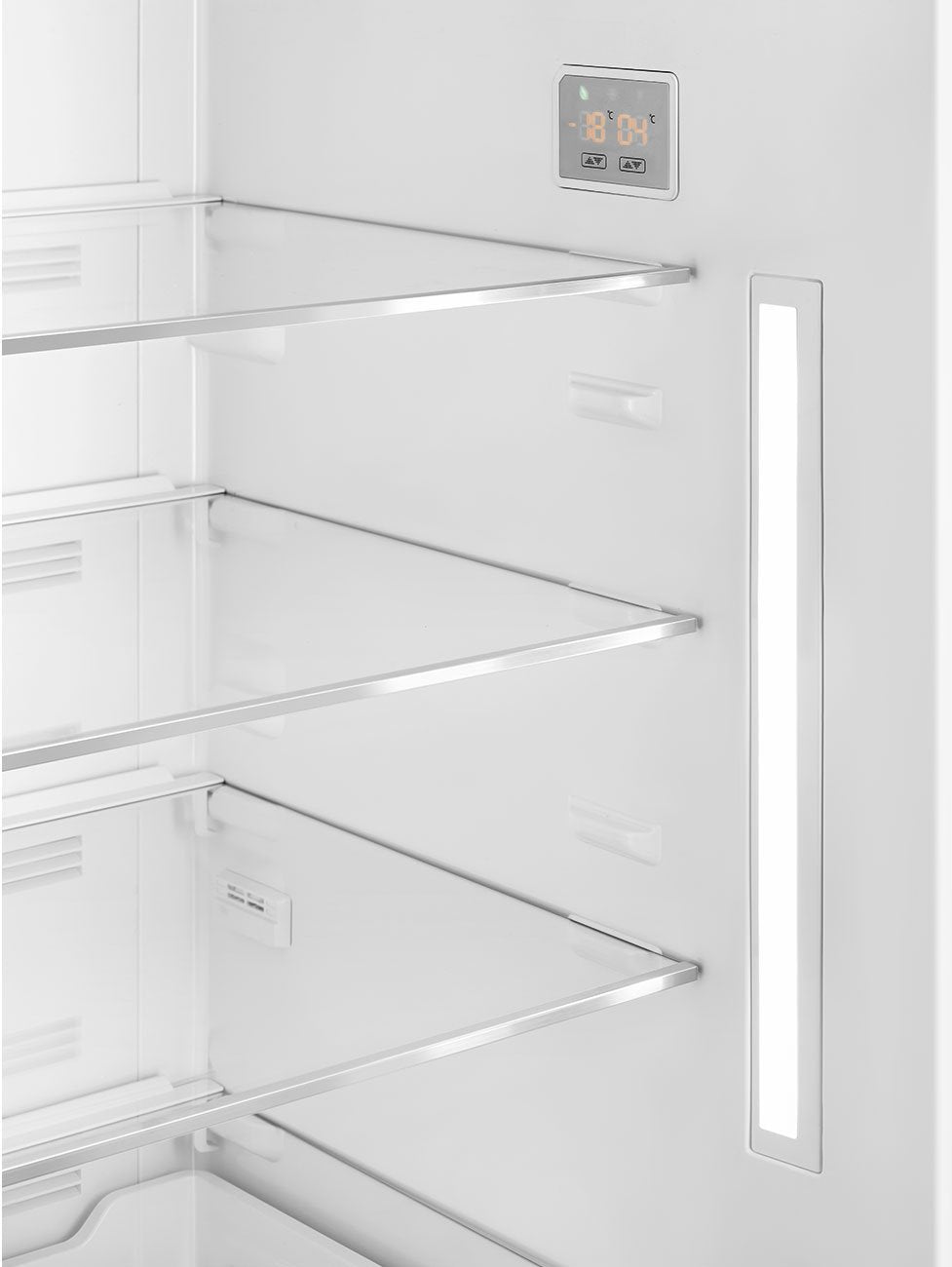 Smeg - 27" 50's Retro Style Bottom Mount Freezer Right Hinge Cream - FAB38URCR (Special Order Item)