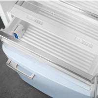 Smeg - 27" 50's Retro Style Bottom Mount Freezer Right Hinge Pastel Blue - FAB38URPB (Special Order Item)