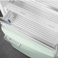 Smeg - 27" 50's Retro Style Bottom Mount Freezer Right Hinge Pastel Green - FAB38URPG (Special Order Item)