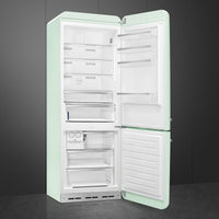 Smeg - 27" 50's Retro Style Bottom Mount Freezer Right Hinge Pastel Green - FAB38URPG (Special Order Item)