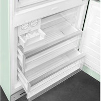 Smeg - 27" 50's Retro Style Bottom Mount Freezer Right Hinge Pastel Green - FAB38URPG (Special Order Item)