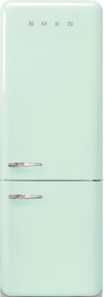 Smeg - 27" 50's Retro Style Bottom Mount Freezer Right Hinge Pastel Green - FAB38URPG (Special Order Item)