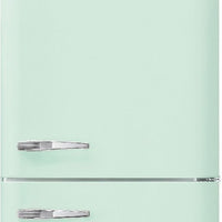 Smeg - 27" 50's Retro Style Bottom Mount Freezer Right Hinge Pastel Green - FAB38URPG (Special Order Item)