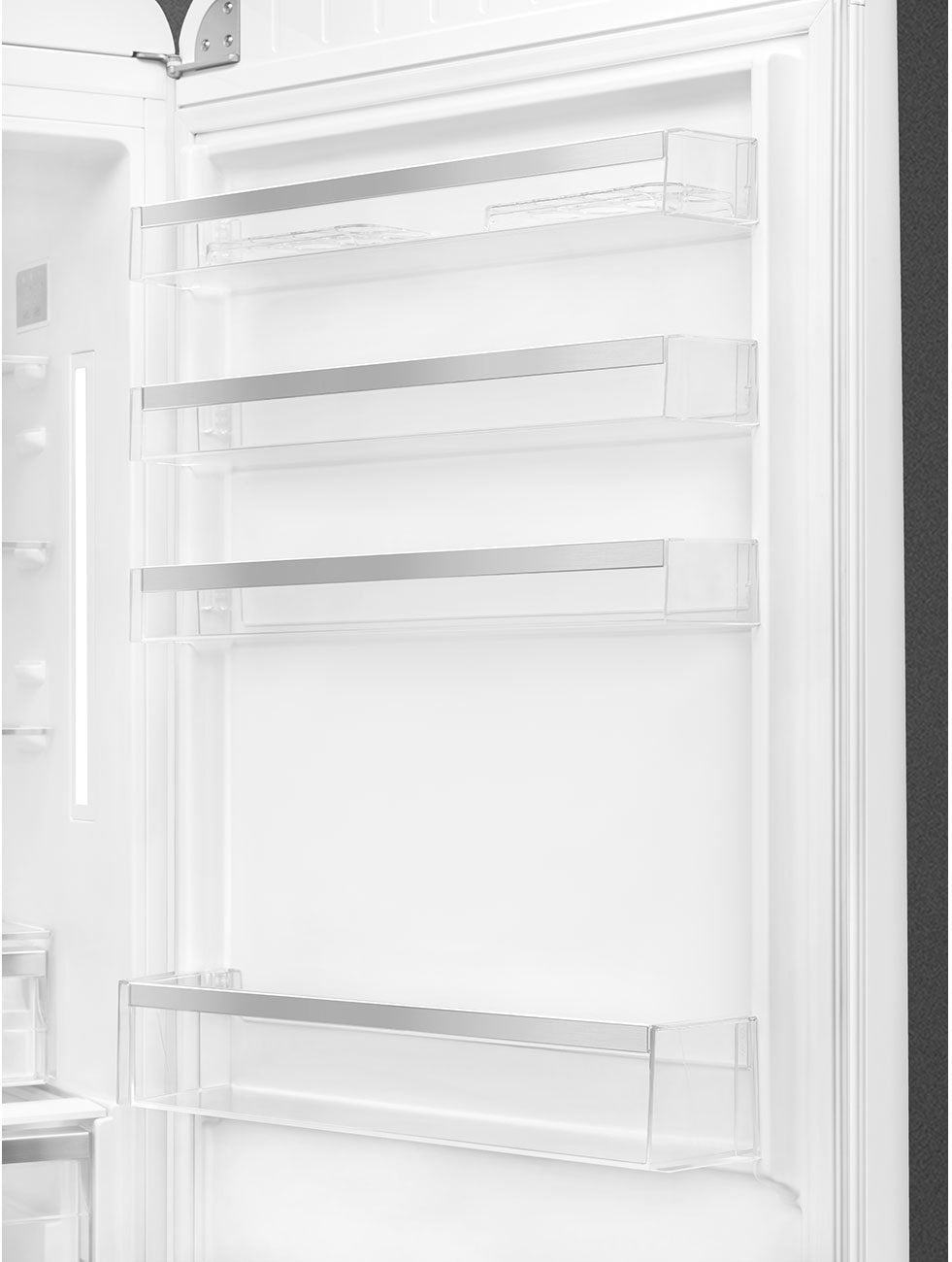 Smeg - 27" 50's Retro Style Bottom Mount Freezer Right Hinge White - FAB38URWH (Special Order Item)