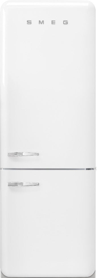 Smeg - 27" 50's Retro Style Bottom Mount Freezer Right Hinge White - FAB38URWH (Special Order Item)