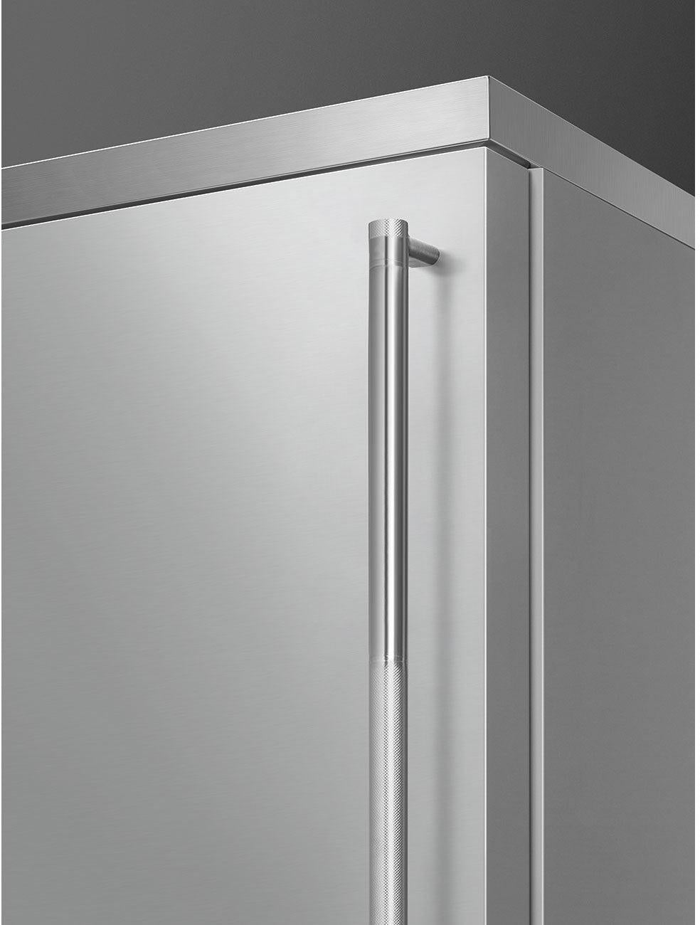 Smeg - 27" Bottom Mount Stainless Steel Left Hinge Fridge with Pro Handles - BM27ULX