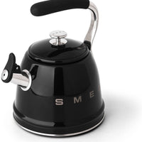 Smeg - 2.3 L Black Whistling Kettle - CKLW2001BL