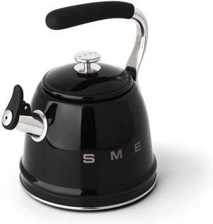 Smeg - 2.3 L Black Whistling Kettle - CKLW2001BL