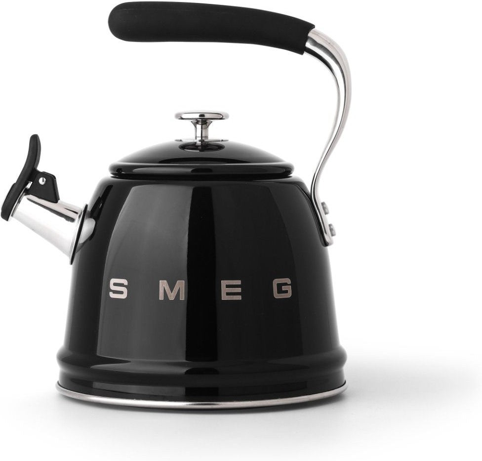 Smeg - 2.3 L Black Whistling Kettle - CKLW2001BL