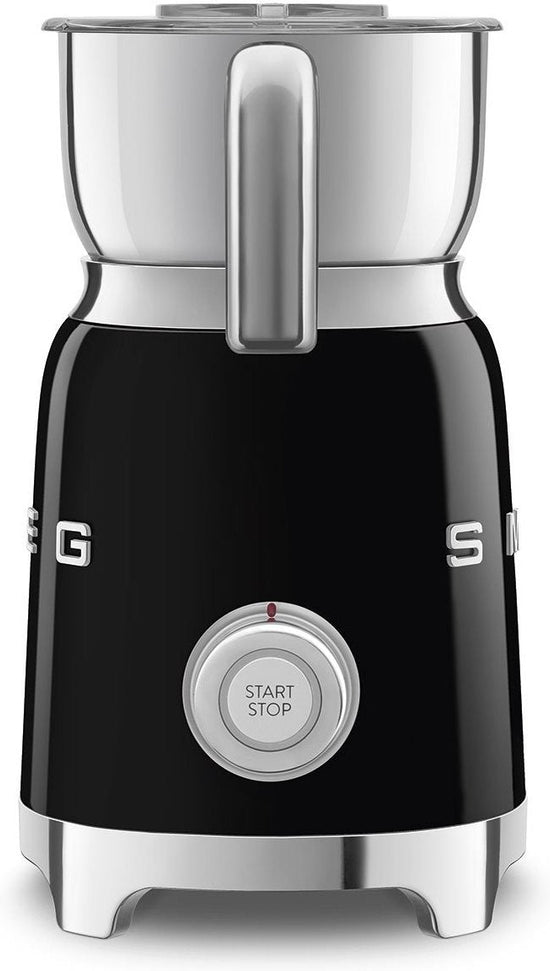Smeg - 2.5 Cups Retro 50's Style Black Milk Frother - MFF11BLUS