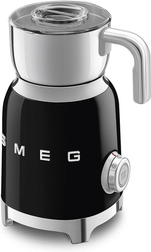 Smeg - 2.5 Cups Retro 50's Style Black Milk Frother - MFF11BLUS