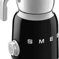 Smeg - 2.5 Cups Retro 50's Style Black Milk Frother - MFF11BLUS