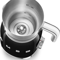 Smeg - 2.5 Cups Retro 50's Style Black Milk Frother - MFF11BLUS
