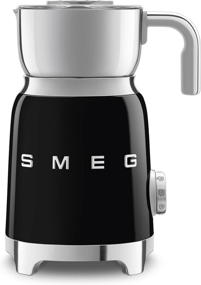 Smeg - 2.5 Cups Retro 50's Style Black Milk Frother - MFF11BLUS