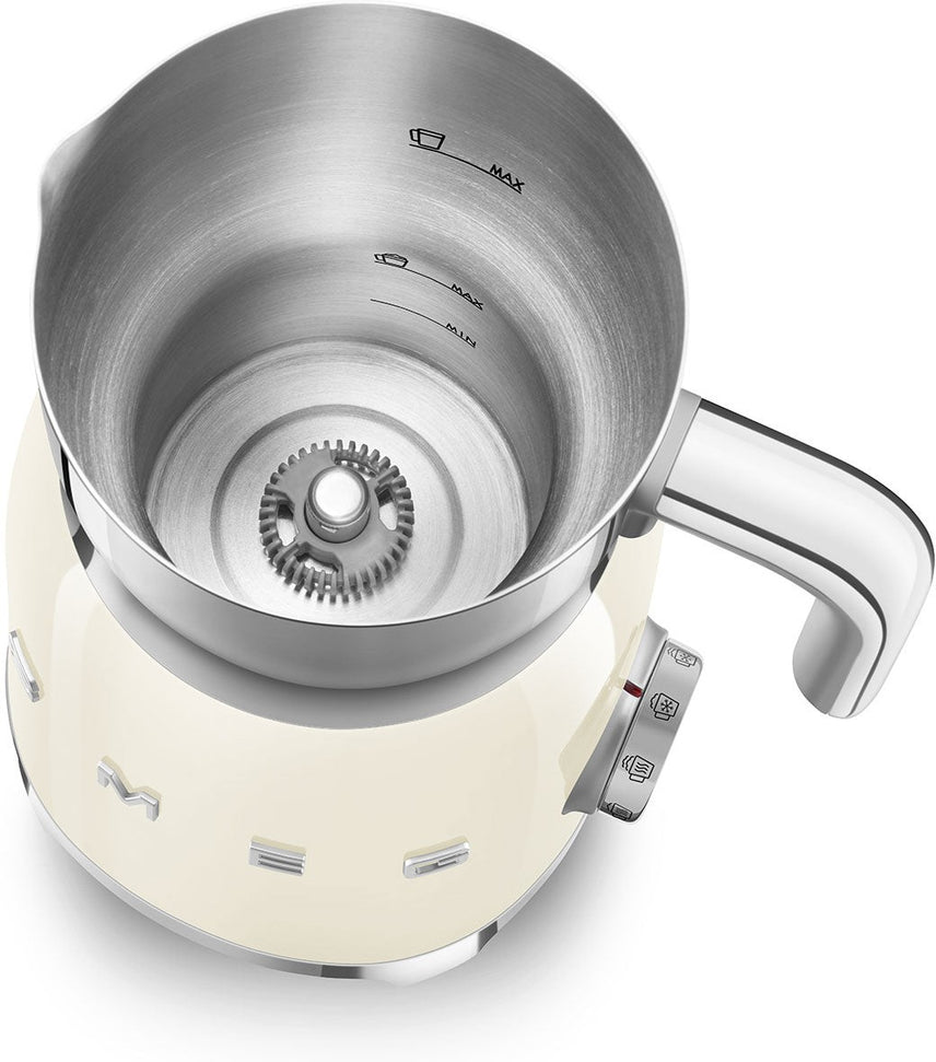 Smeg - 2.5 Cups Retro 50's Style Cream Milk Frother - MFF11CRUS