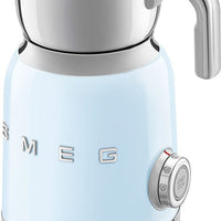 Smeg - 2.5 Cups Retro 50's Style Pastel Blue Milk Frother - MFF11PBUS
