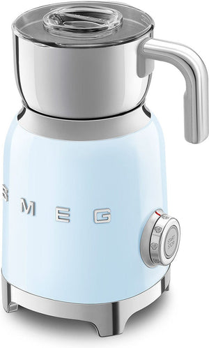 Smeg - 2.5 Cups Retro 50's Style Pastel Blue Milk Frother - MFF11PBUS