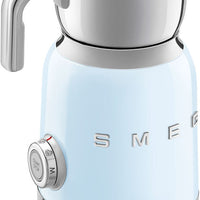 Smeg - 2.5 Cups Retro 50's Style Pastel Blue Milk Frother - MFF11PBUS
