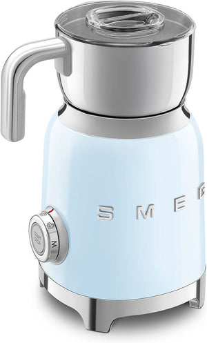 Smeg - 2.5 Cups Retro 50's Style Pastel Blue Milk Frother - MFF11PBUS