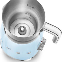 Smeg - 2.5 Cups Retro 50's Style Pastel Blue Milk Frother - MFF11PBUS