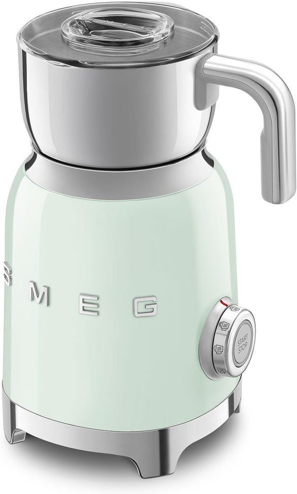 Smeg - 2.5 Cups Retro 50's Style Pastel Green Milk Frother - MFF11PGUS
