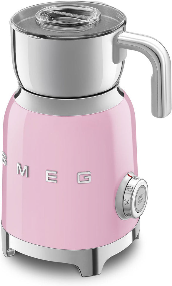 Smeg - 2.5 Cups Retro 50's Style Pink Milk Frother - MFF11PKUS