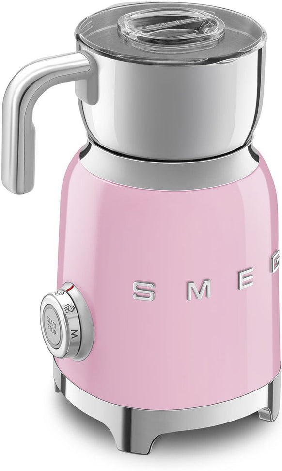 Smeg - 2.5 Cups Retro 50's Style Pink Milk Frother - MFF11PKUS