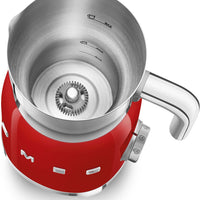 Smeg - 2.5 Cups Retro 50's Style Red Milk Frother - MFF11RDUS