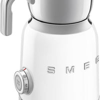 Smeg - 2.5 Cups Retro 50's Style White Milk Frother - MFF11WHUS