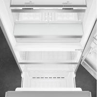 Smeg - 30" Bottom Mount Freestanding Fridge with Auto Ice - BM30URXI