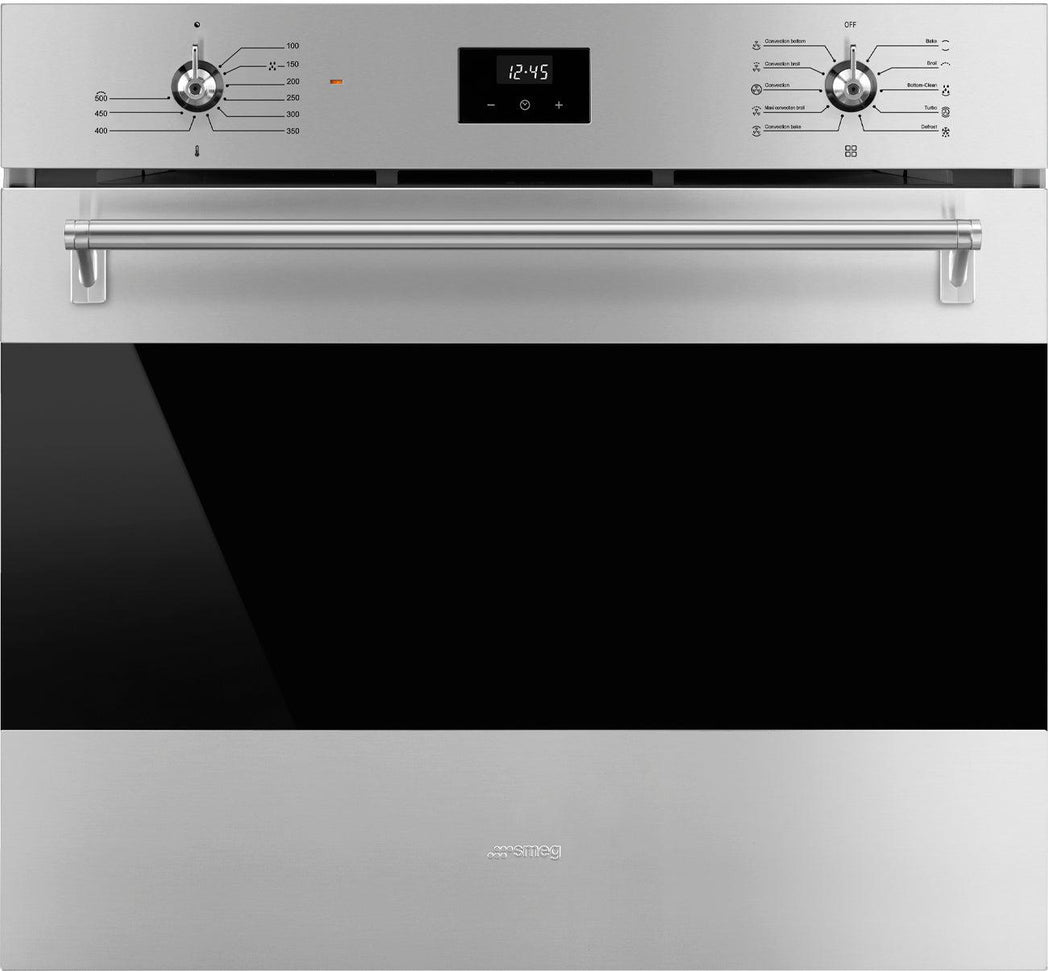 Smeg - 30" Built in Classic Design Oven with Pro Knobs and Handle - SOU3300TX2