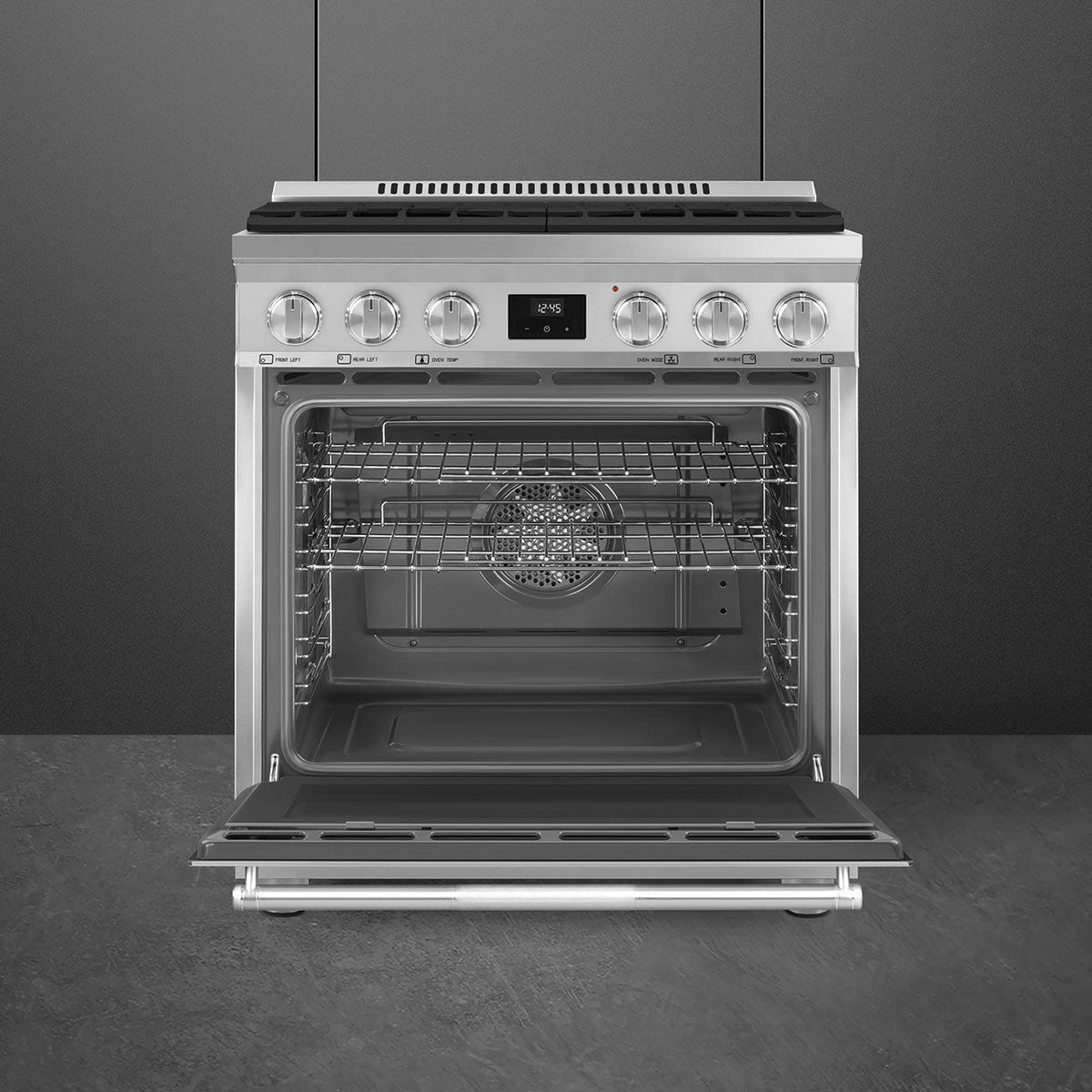 Smeg - 30" Dual Fuel Stainless Steel Professional Range - SPR30UGMX (Special Order Item)