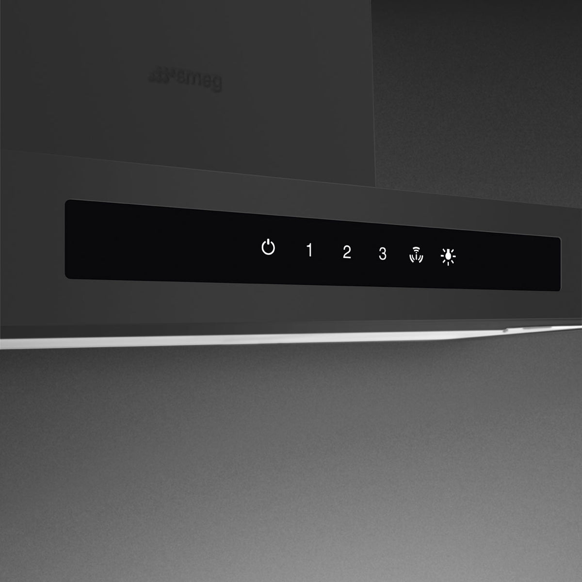 Smeg - 30" Flat T-Shape Universal Brushed Hood, Anthracite | 600 CFM - KBTU30AN