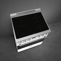 Smeg - 30" Freestanding Matt White Induction Range - SPR30UIMMW