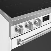 Smeg - 30" Freestanding Matt White Induction Range - SPR30UIMMW