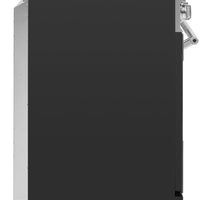 Smeg - 30" Freestanding Matte Black Stainless Steel Induction Range - SPR30UIMANX