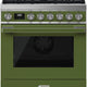 Smeg - 30" Olive Green Portofino 4-Burner Gas Range - CPF30UGGOG