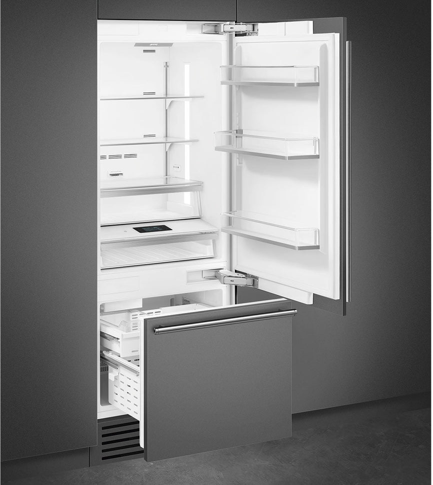 Smeg - 30" Panel Ready Built-In Fridge With Bottom Freeze & Auto Ice - CB465UI (Special Order Item)
