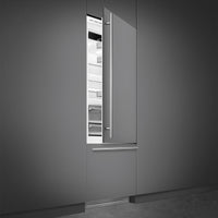 Smeg - 30" Panel Ready Built-In Fridge with Convertible Freezer, Right Hinge - RBMU30R