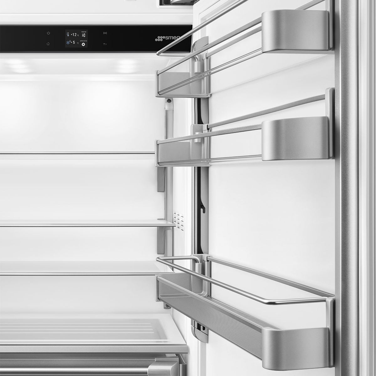 Smeg - 30" Panel Ready Built-In Fridge with Convertible Freezer, Right Hinge - RBMU30R